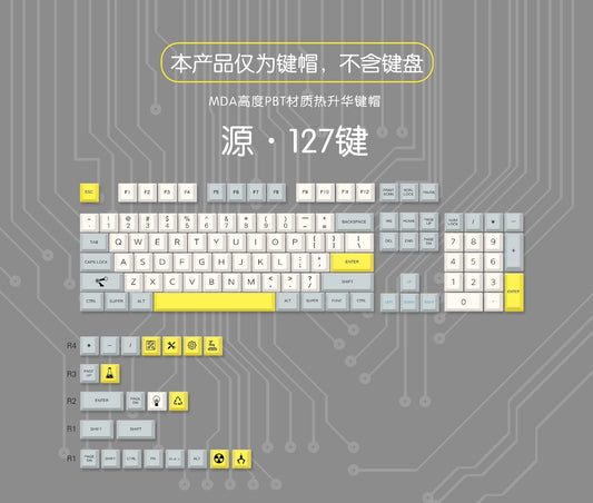 Heavy Duty MDA PBT Keycaps