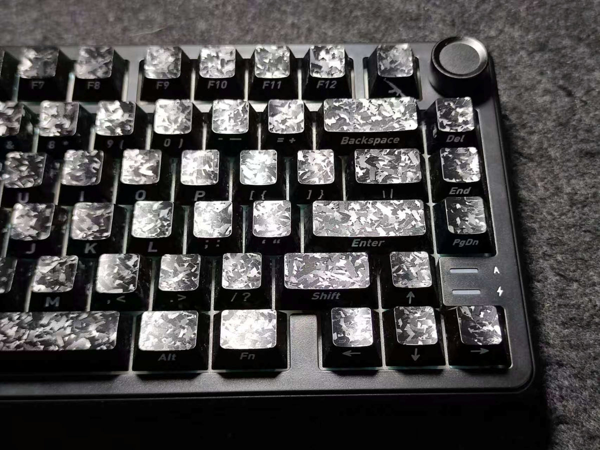 Carbon Fiber Texture Cherry Keycaps