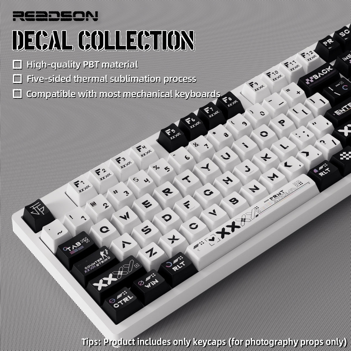 Counter Strike Printstream Decal Collection Cherry PBT Keycaps