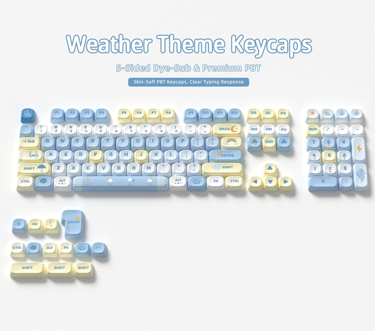 Weather Forcast MOA PBT Keycaps