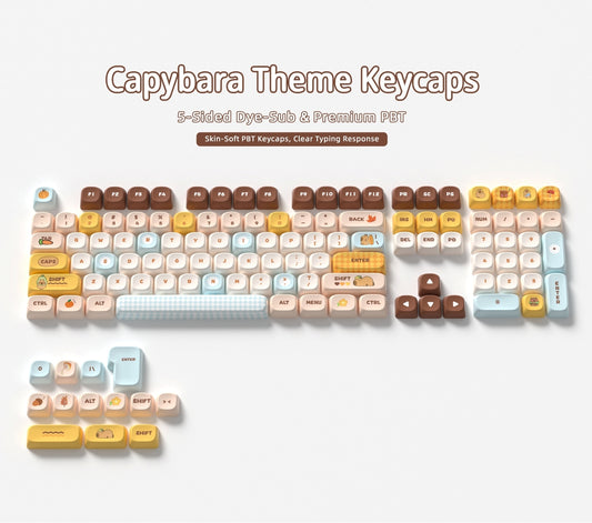 Capybara MOA PBT Keycaps