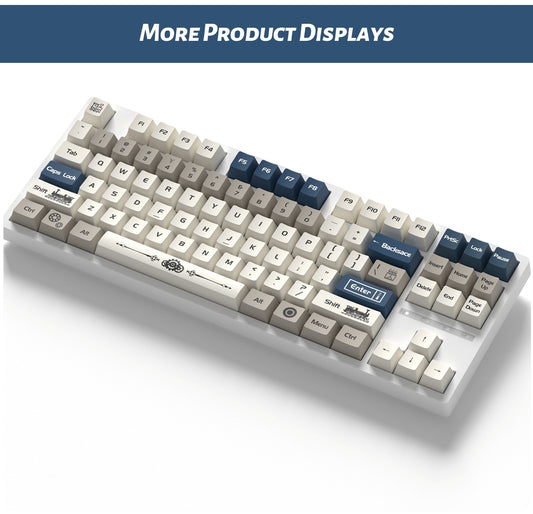 Blue Switch Steampunk Cherry PBT Keycaps