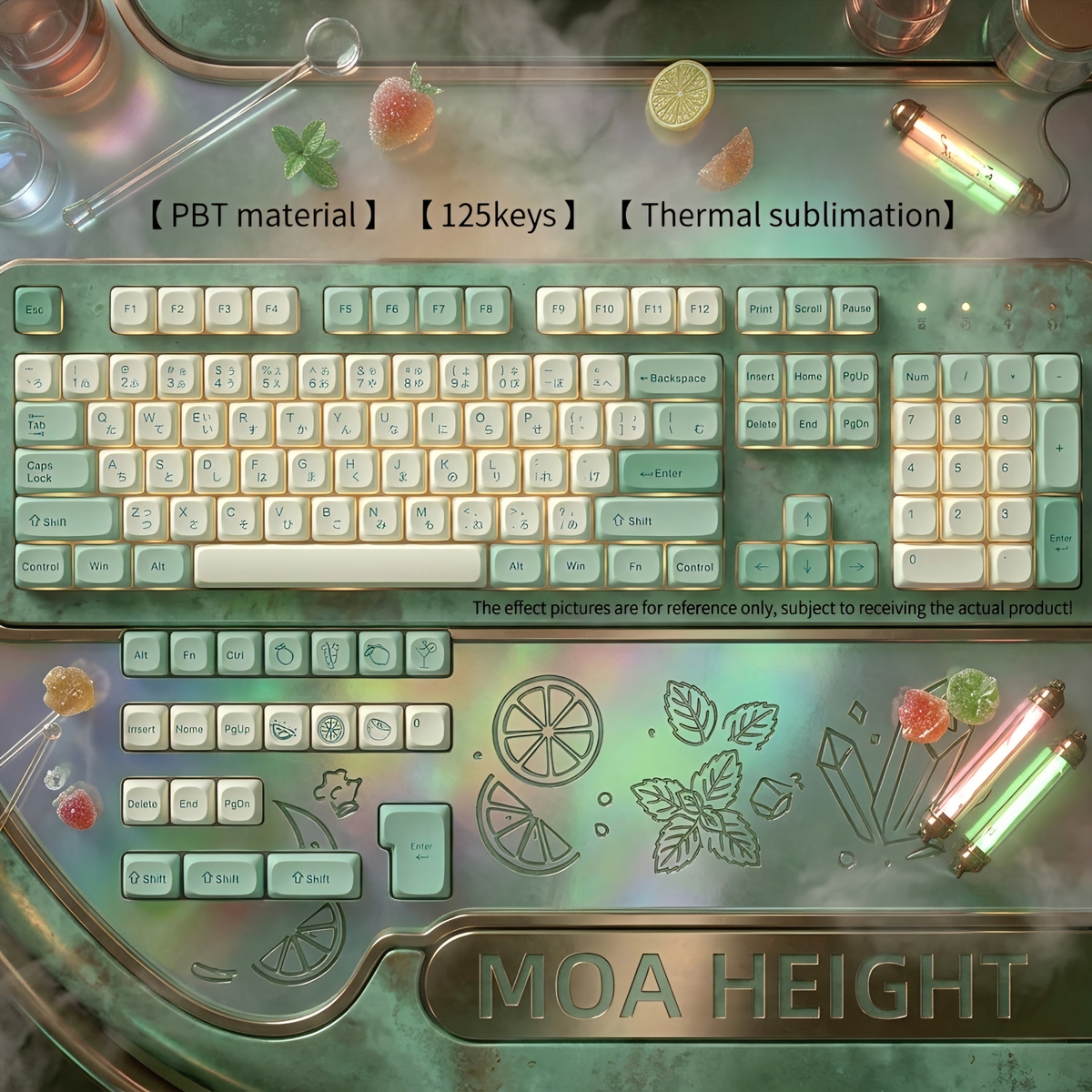 Snow Japanese Moa Profile PBT Keycaps