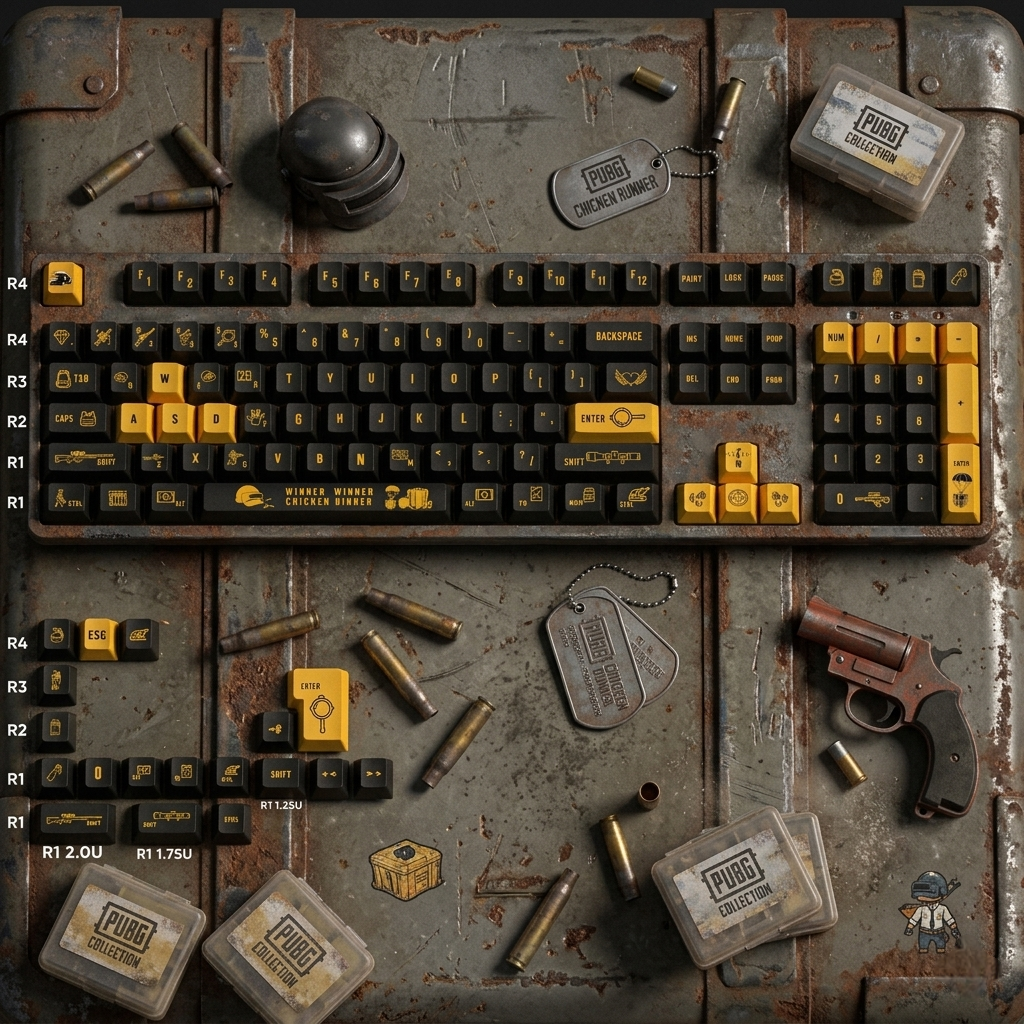 PUBG Cherry PBT Keycaps