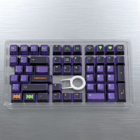 Unit 1 EVA Comic Manga Style Cherry PBT Extended Keycaps