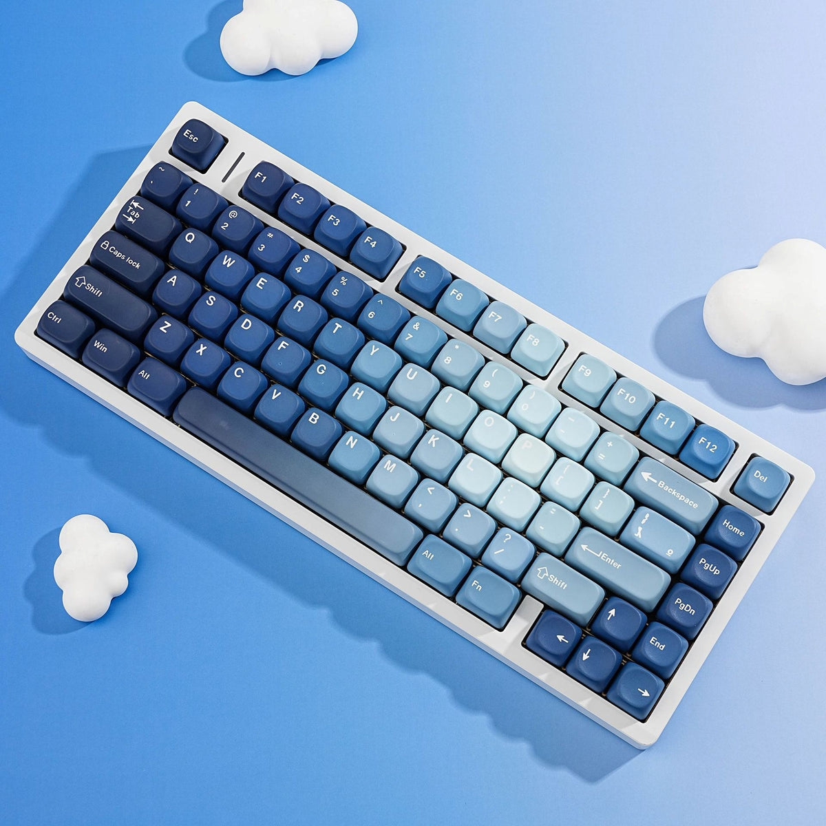 Ocean Heart Moa PBT Keycaps