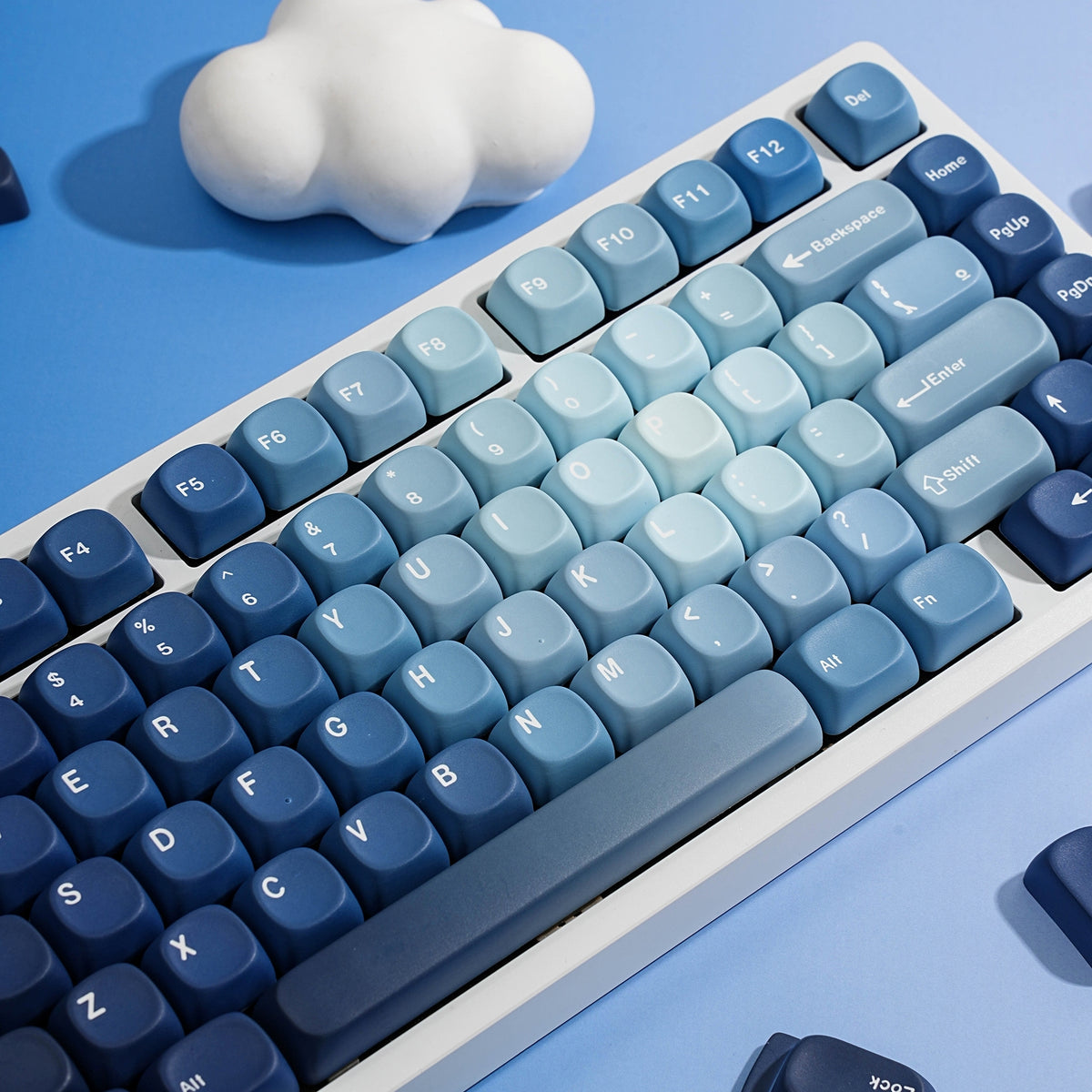 Ocean Heart Moa PBT Keycaps