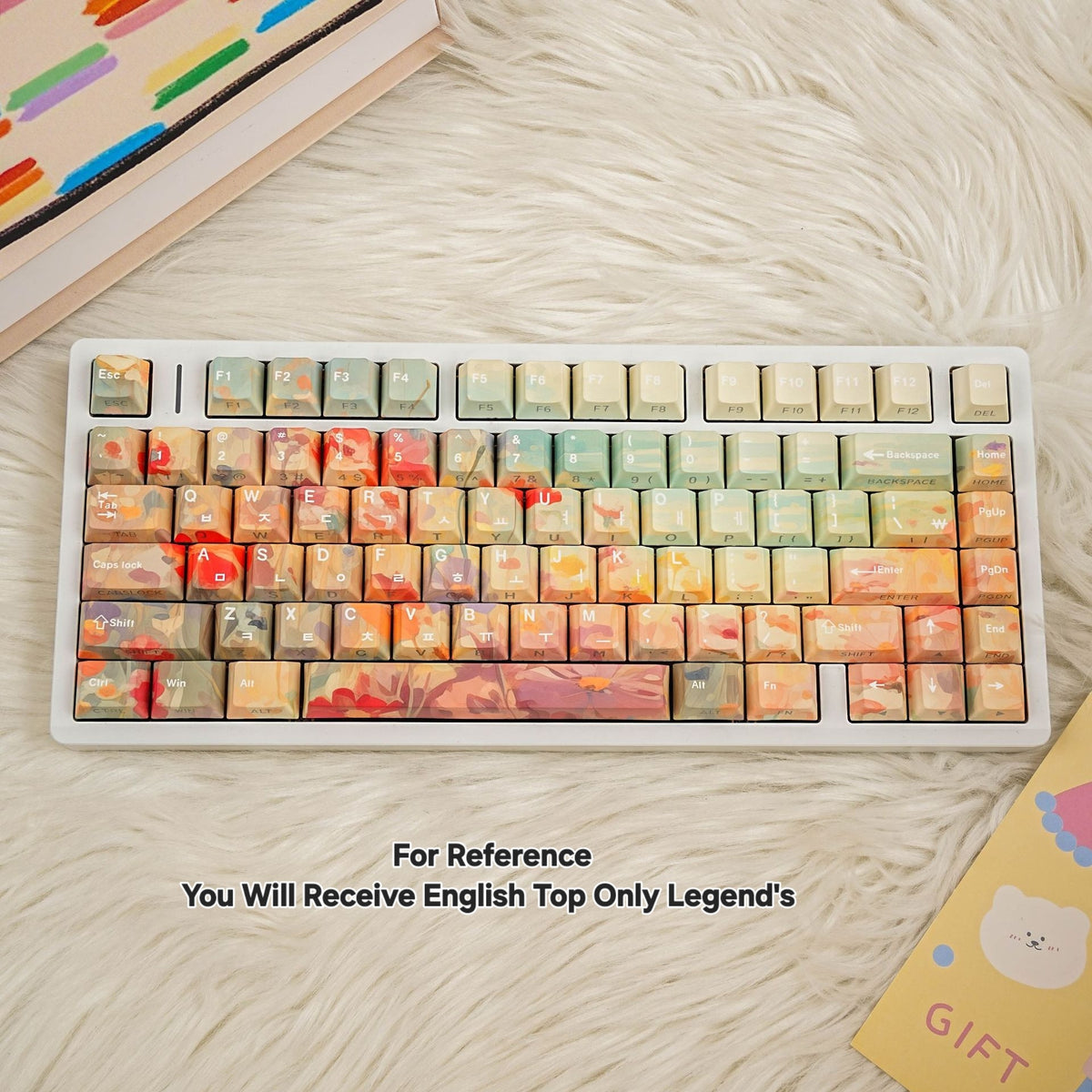 Ghibli Flower Dual Legends Cherry Backlit Keycaps