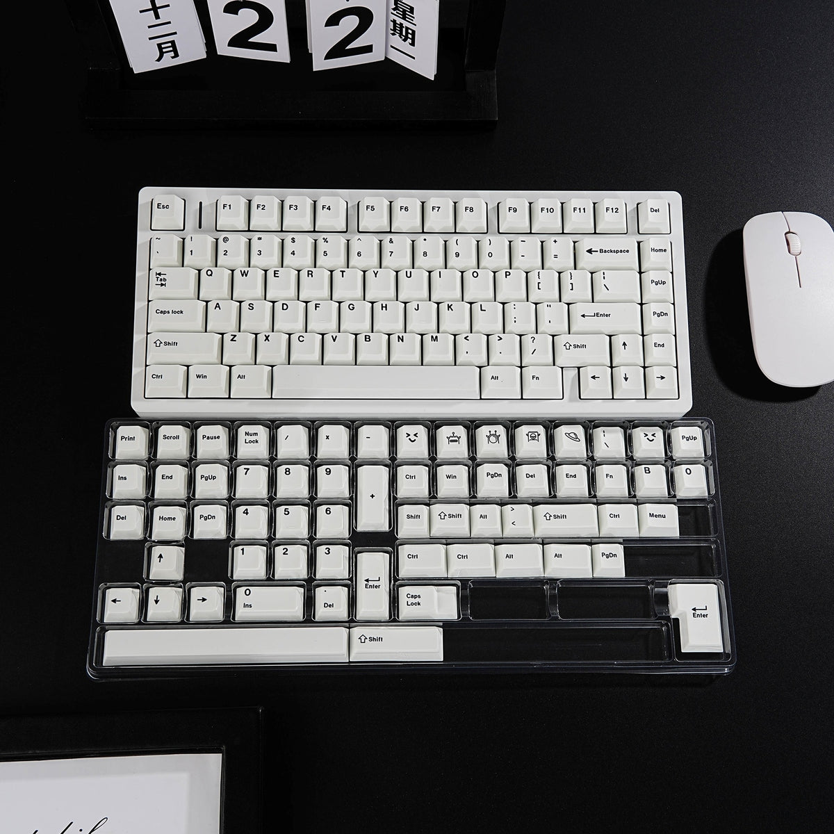 BOW Arctic 1.7mm Thick PBT Keycaps