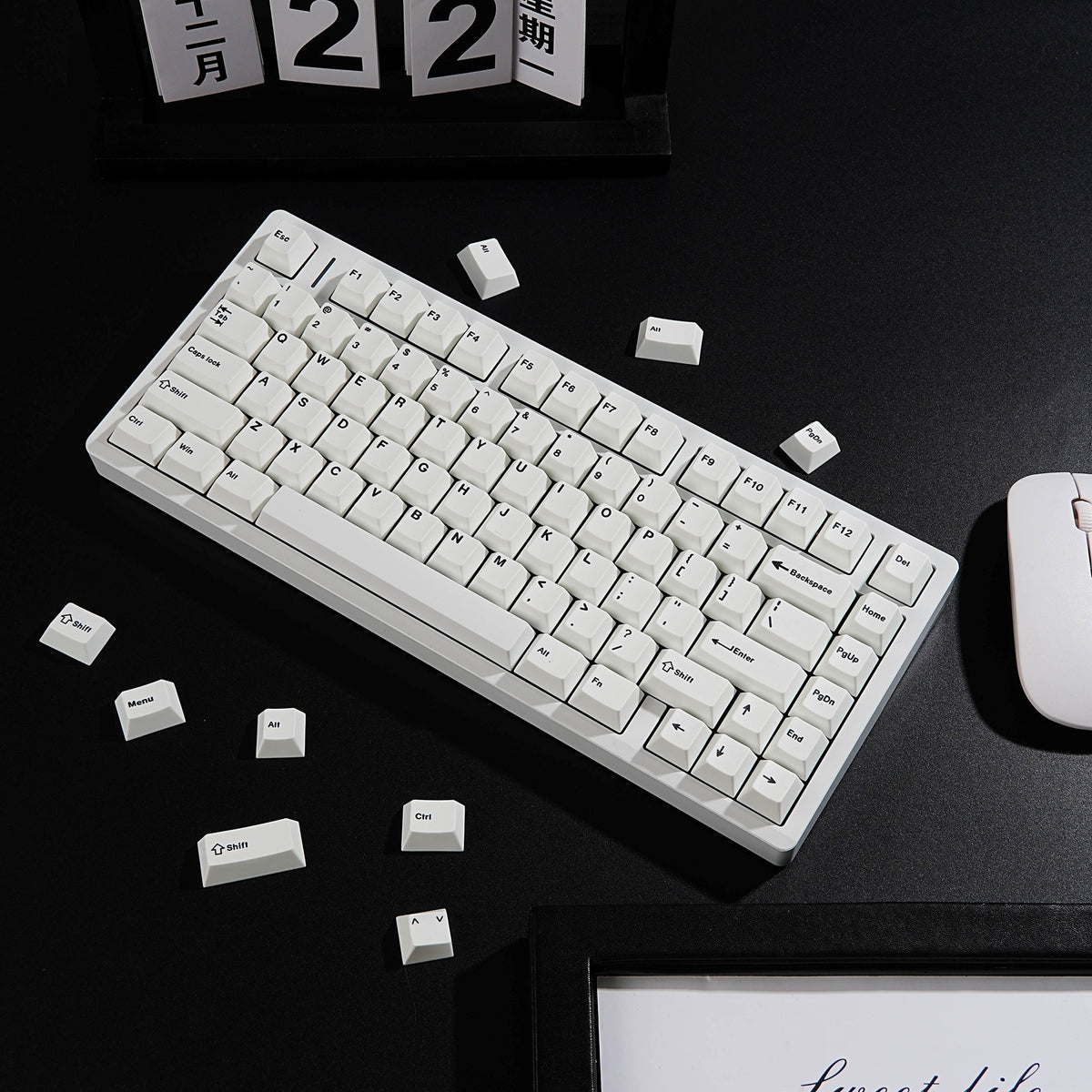 BOW Arctic 1.7mm Thick PBT Keycaps