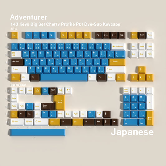 Adventurer 1.7mm Thick PBT Keycaps