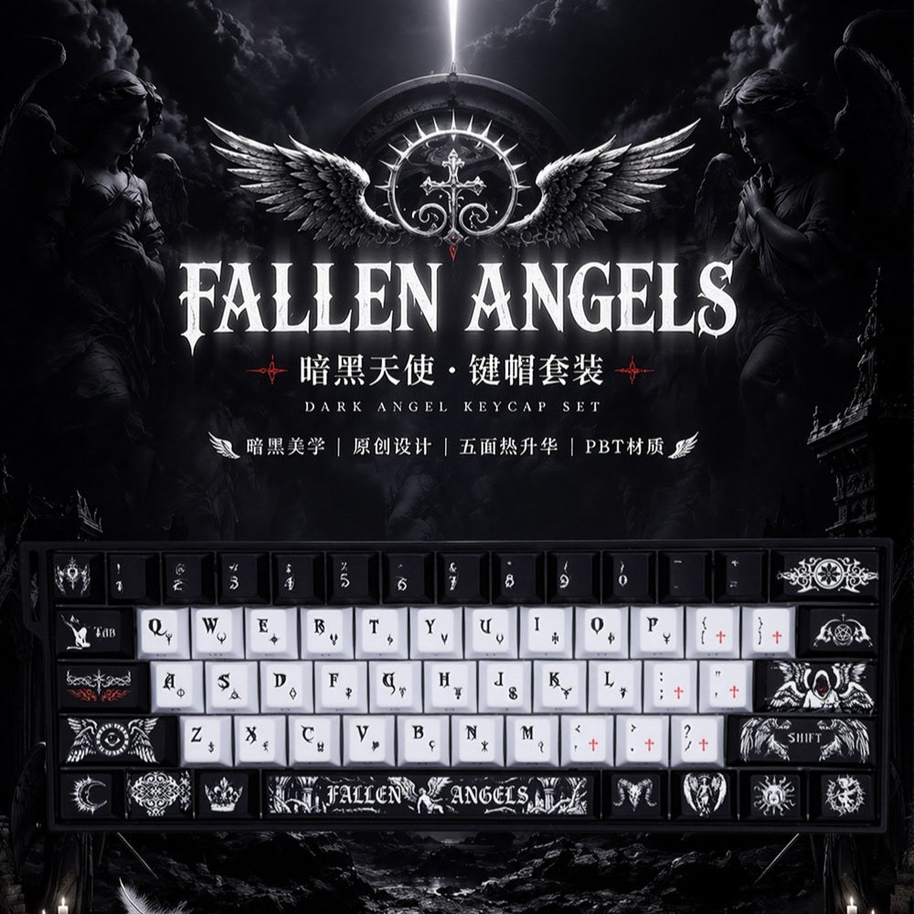 Dark Angel Quality Side Backlit Cherry PBT Keycaps