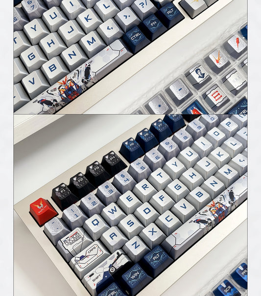 Kosei Gundam Quality Metallic Paint Cherry PBT Keycaps