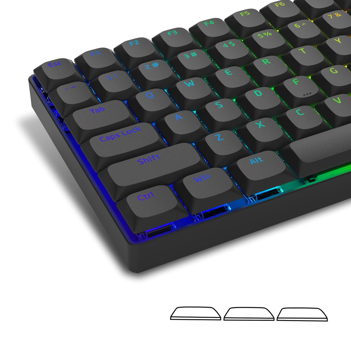 WOB Low Profile Shinethrough Skyline R2 Doubleshot PBT Keycap