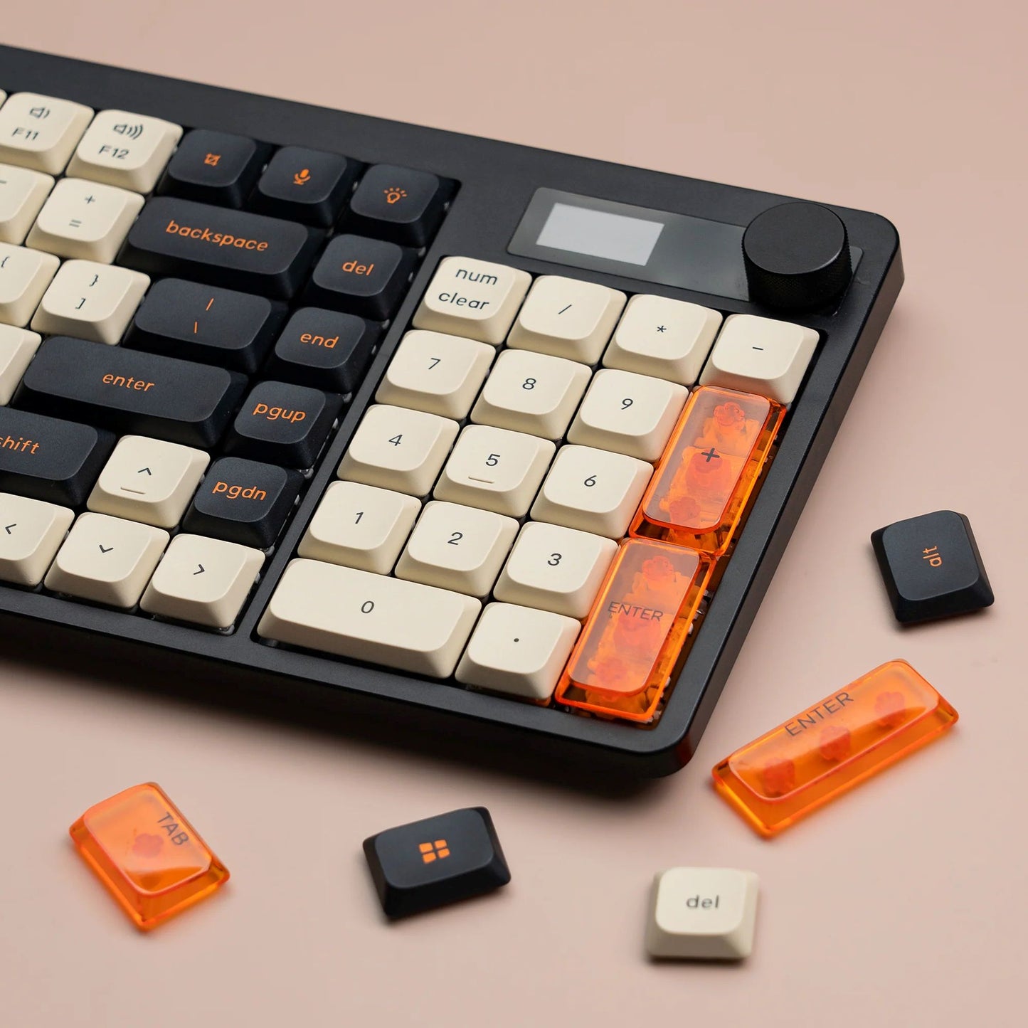 Low Profile Carbon PBT PC Keycaps