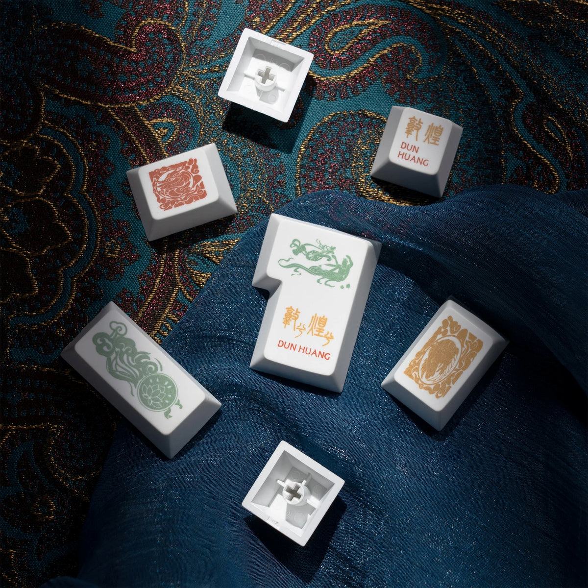 Premium Dunhuang Silk Road Legacy Cherry PBT Keycaps