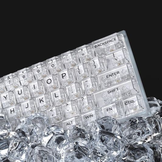 Clear Transparent Cherry Profile Keycap Full Set 140 Keys Mac Compatible
