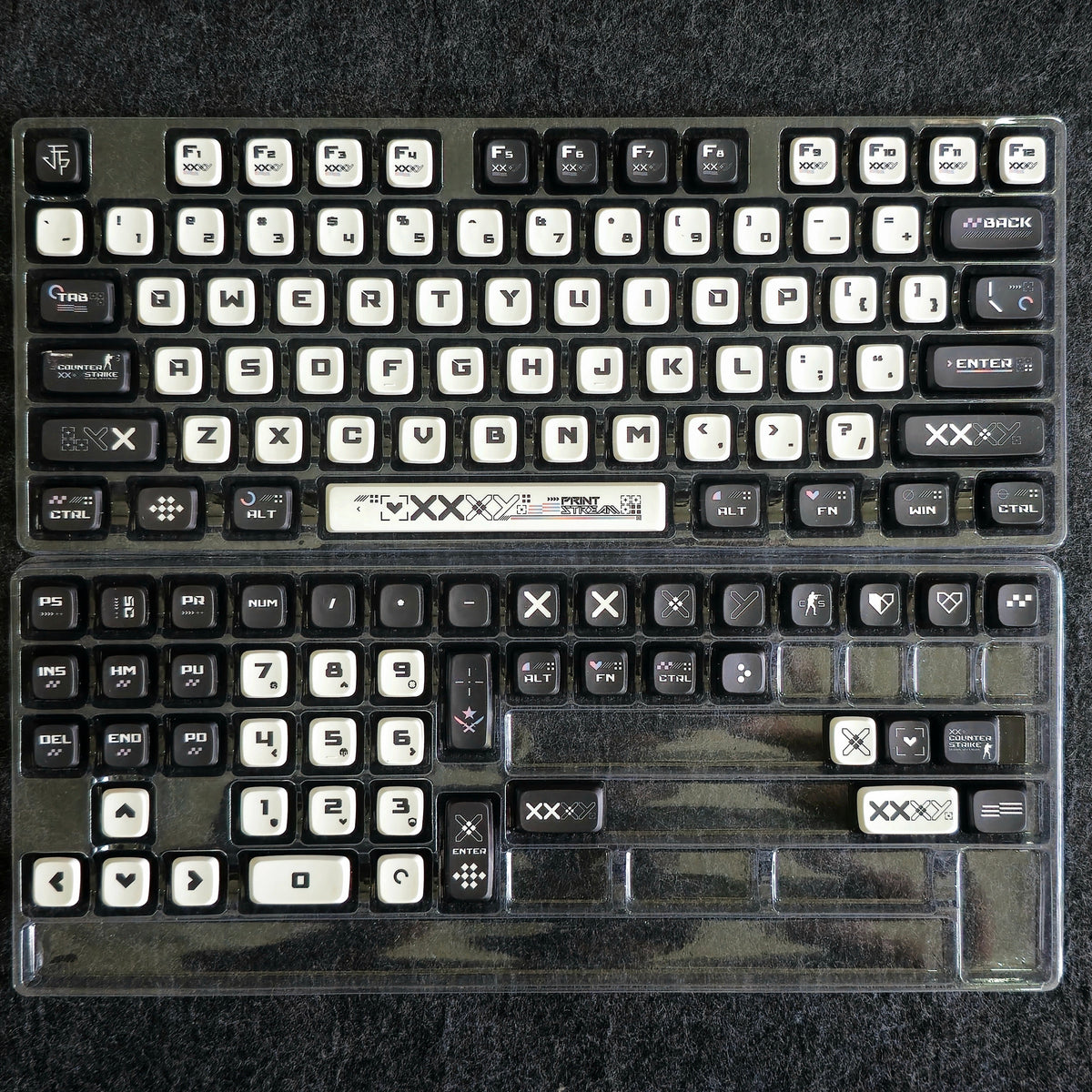 Counter Strike Print Stream PBT-PC OEM Bottom Backlit Pudding Keycap