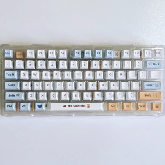 PRICE DROP Happy Squirrel Cherry PBT Keycaps