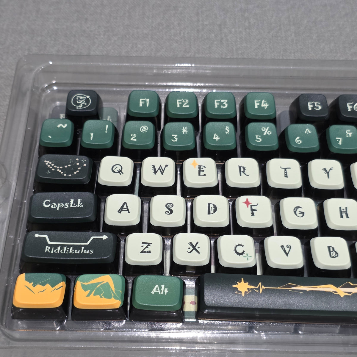 Harry Potter Slytherin MDA Pudding PBT Keycaps