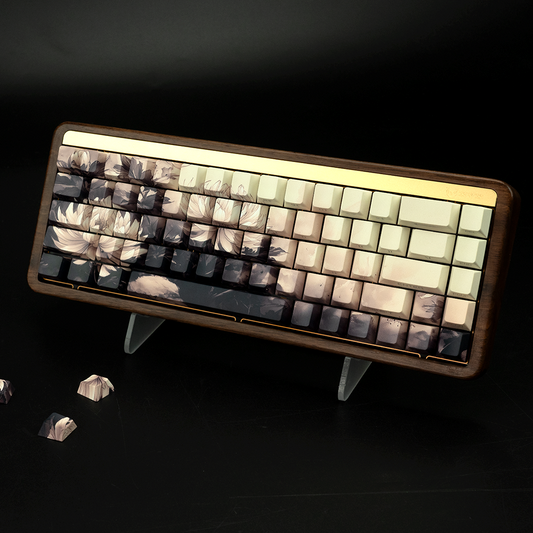 Chrysanthemum Side Backlit Cherry Profile Double shot Dye-Sub PBT Keycaps