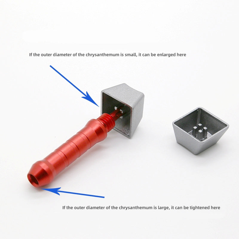 162mm 3 In 1 Detachable Keycaps Puller Tool Keycaps Removal for Mechanical Keyboard Aluminium Alloy Steel Wire