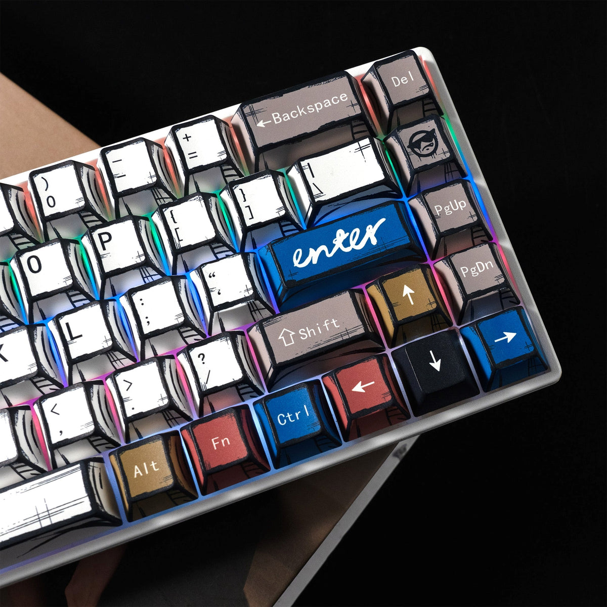 XVX Manga Theme Graffiti Cherry PBT Keycaps