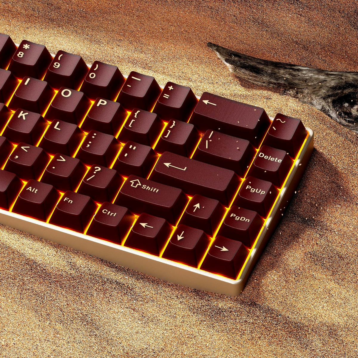 Oxblood Frost Jade Doubleshot Cherry PBT Keycaps
