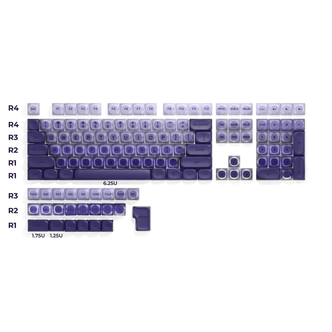 Purple Foundation HOA Profile Translucent Keycaps