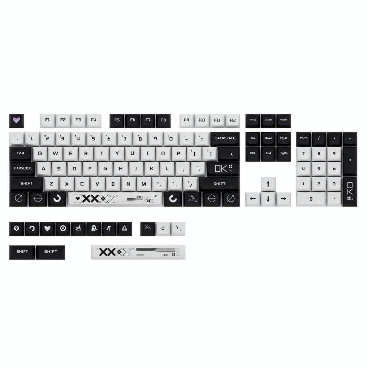 Counter Strike Print Stream XDA PBT Keycaps