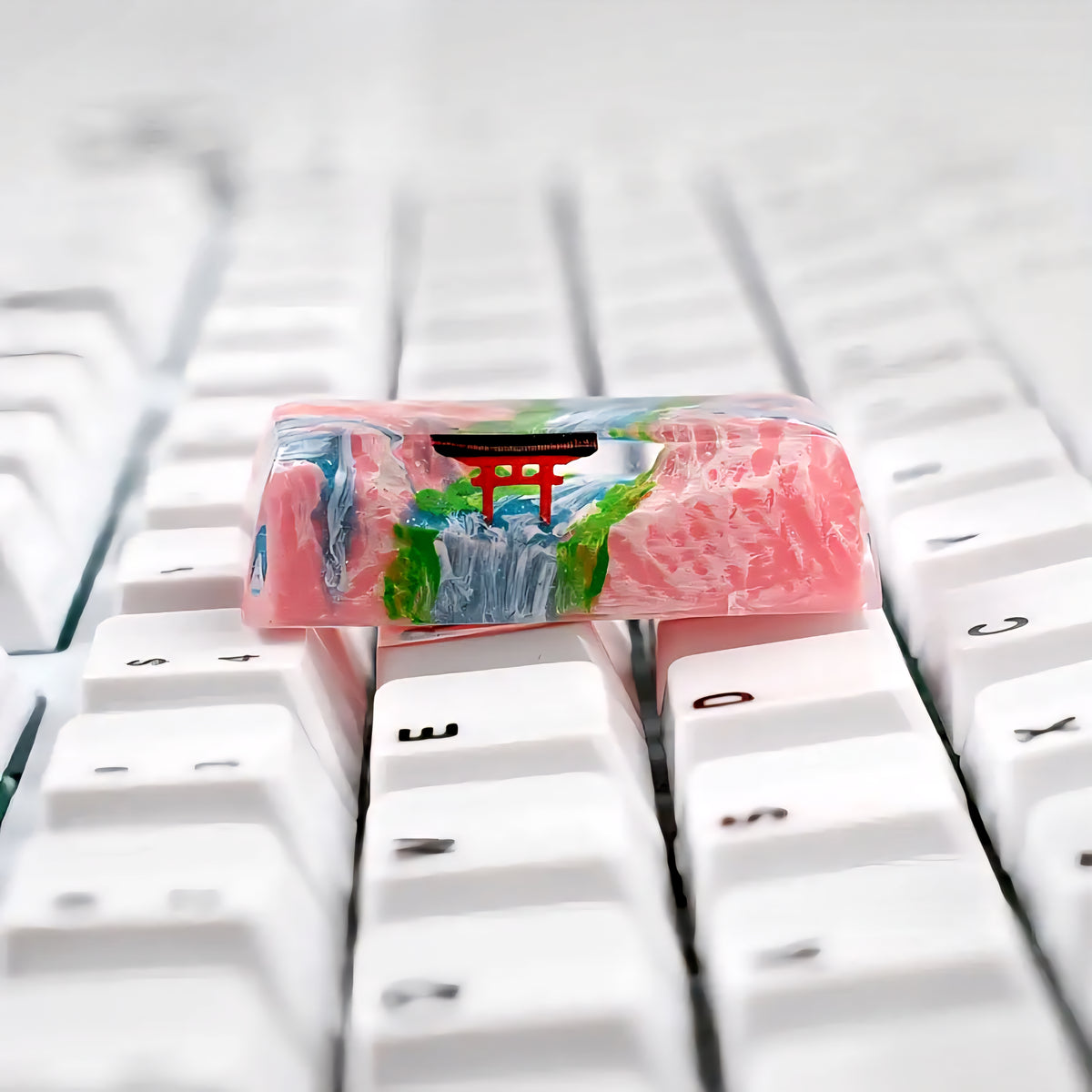 Spring Autumn Sakura Torii Volcano Premium Shinethrough 2.25u Resin Shift Enter Artisan