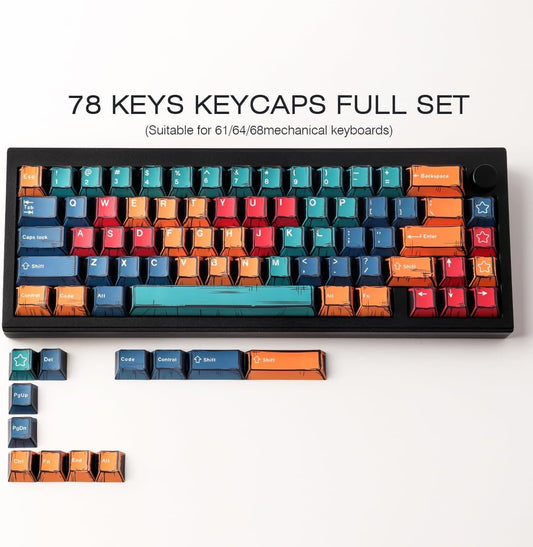 Manga Palette Comic Cherry PBT Keycaps