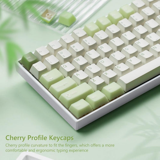 Green Tea Doubleshot Cherry Profile Keycaps