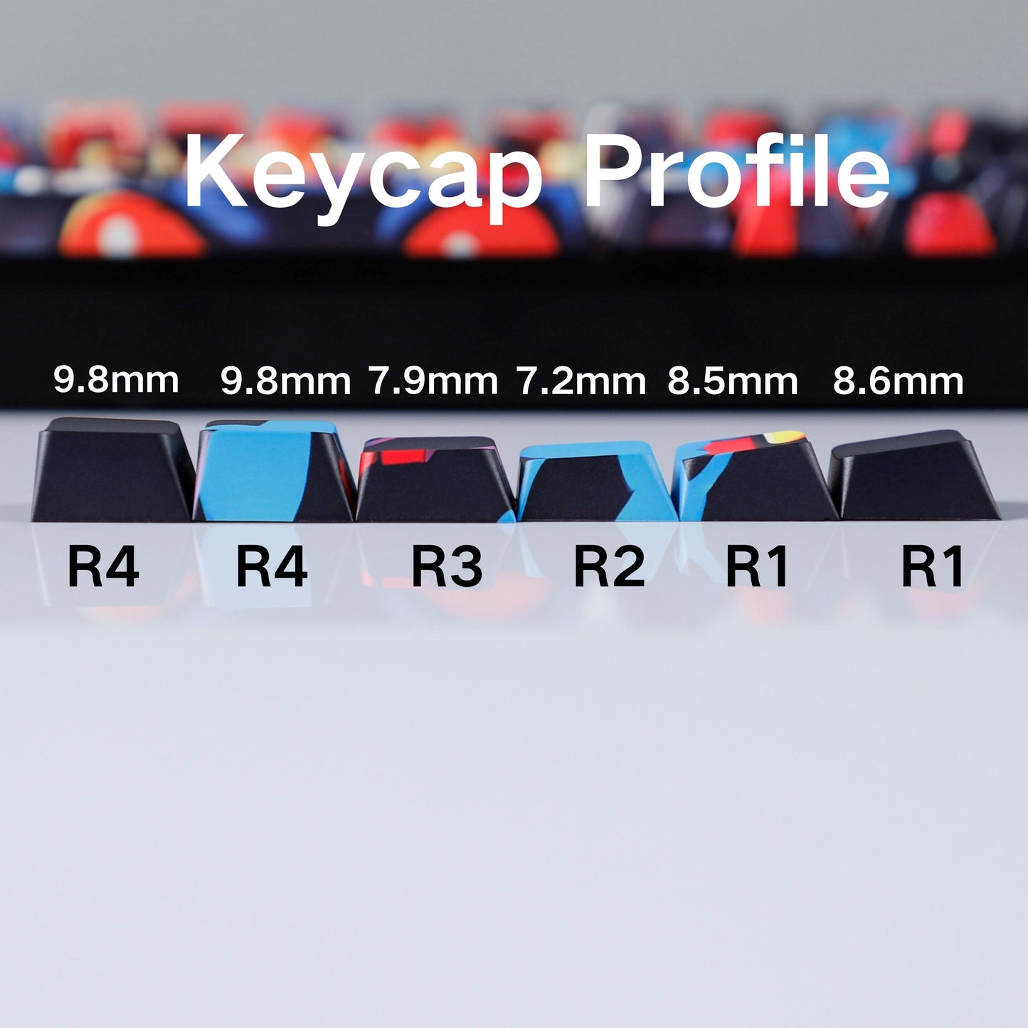 Super Mario Side Backlit Cherry PBT Keycaps