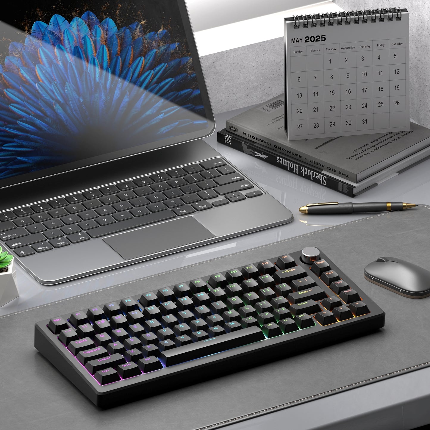 Jet Black Top Backlit OEM Doublehsot PBT PC Keycaps