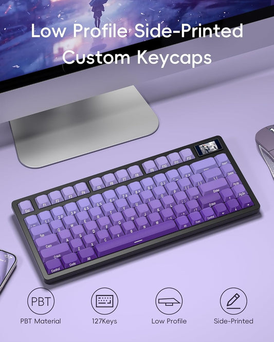 Womier Royal Violet Skyline Low Profile Keycaps