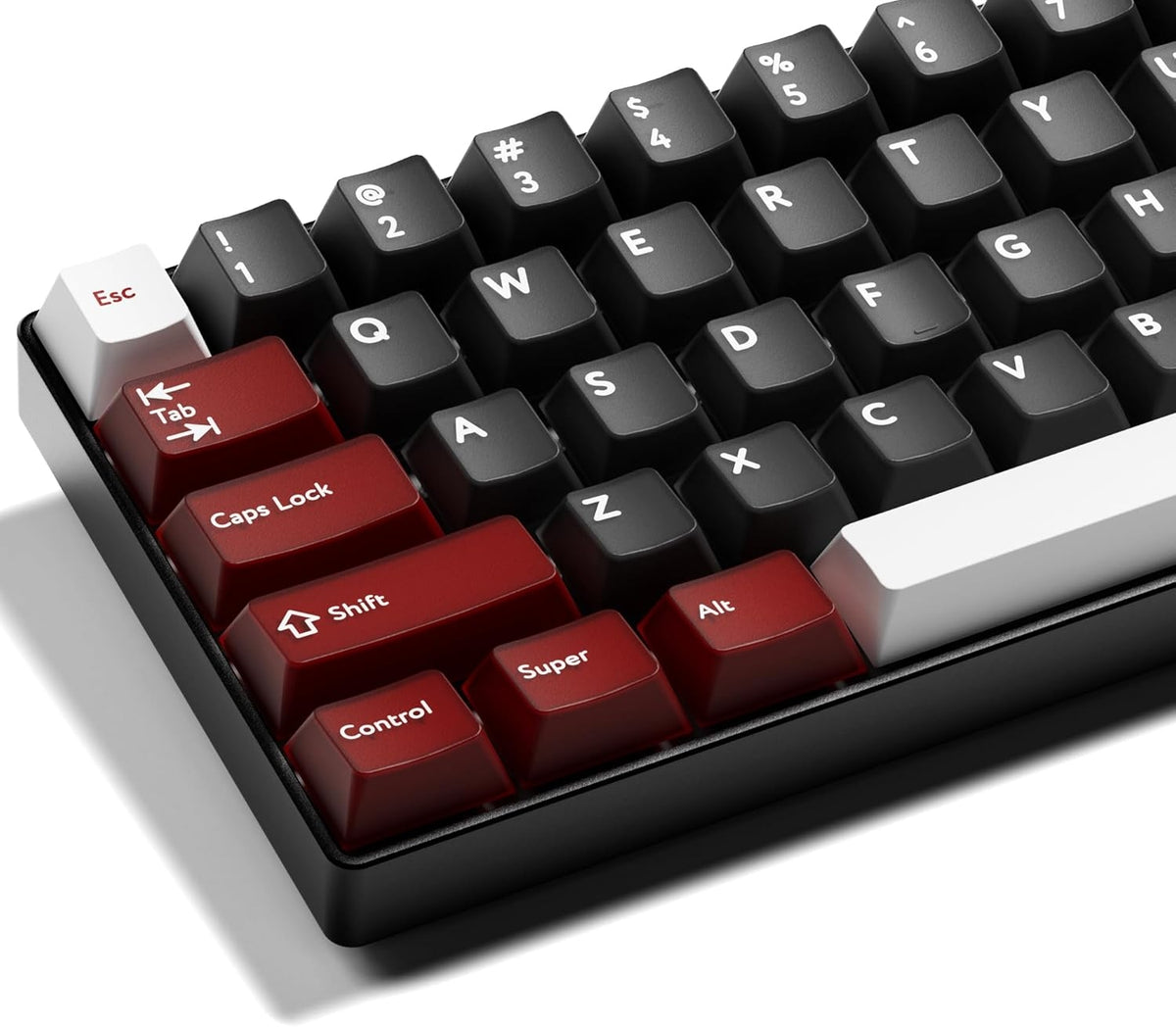 Crimson Alloy Cherry Doubleshot 216 PBT Keycaps with Premium Storage Box