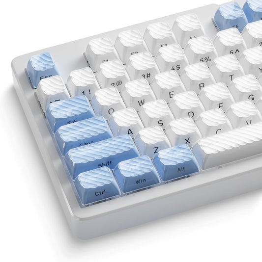 Crystal Magic Wave OEM PBT Keycaps