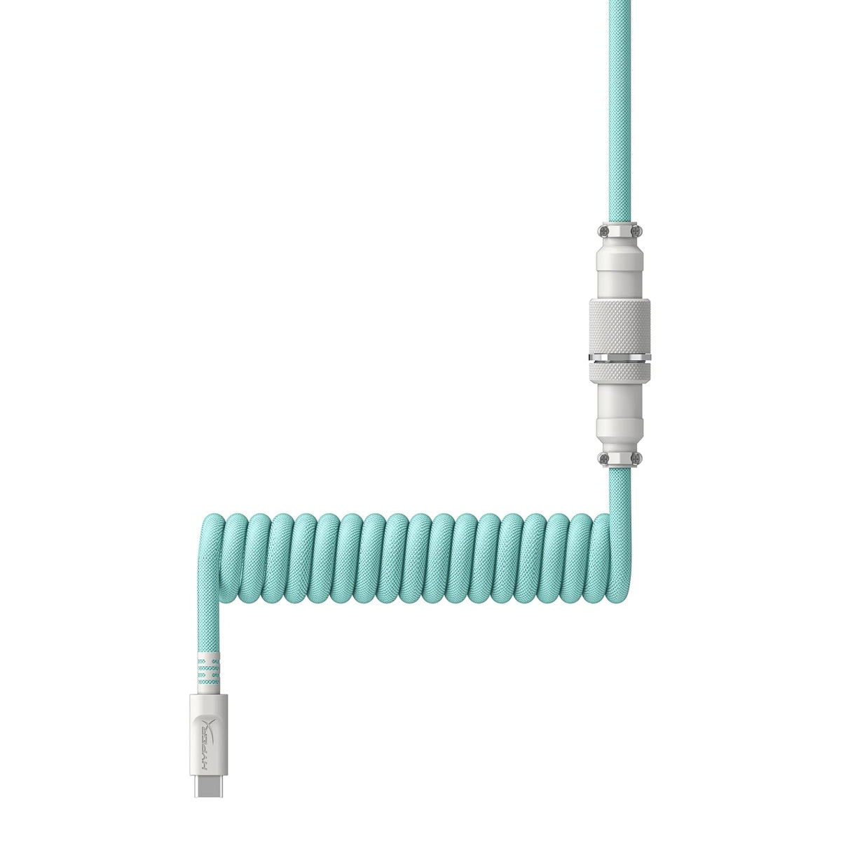 HyperX Coiled Cable Stylish Design, 5-Pin Aviator Connector Red Black/Blue White/Green White