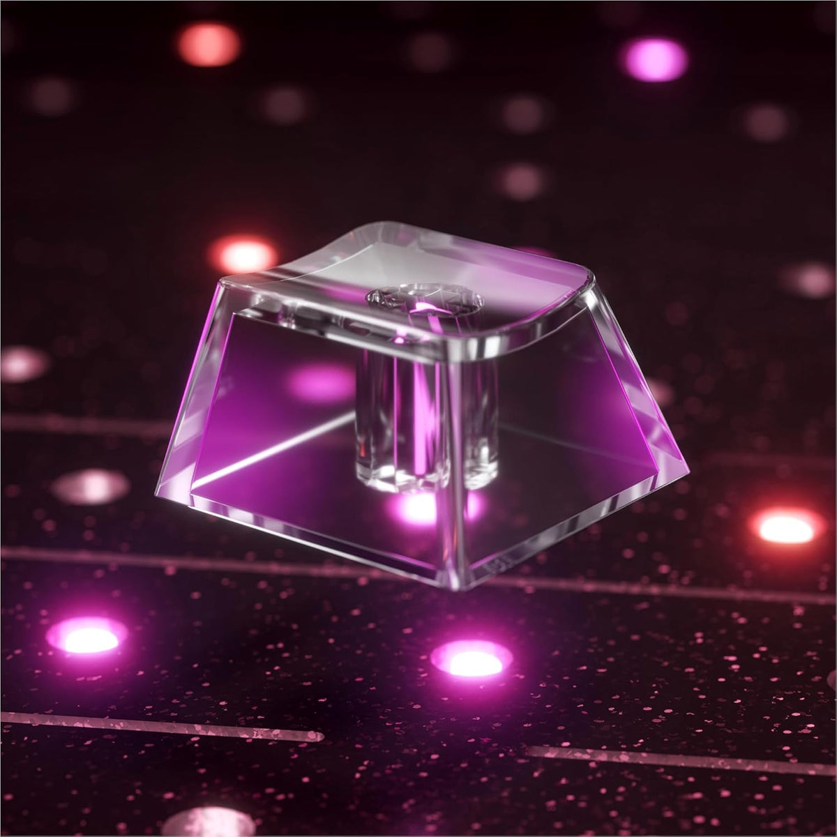 Womier DIY Blank Crystal Transparent Keycaps Set Of 49 Keys