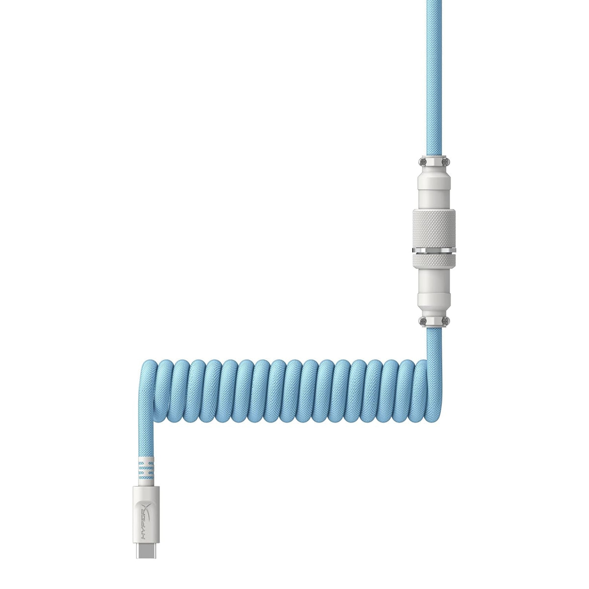 HyperX Coiled Cable Stylish Design, 5-Pin Aviator Connector Red Black/Blue White/Green White