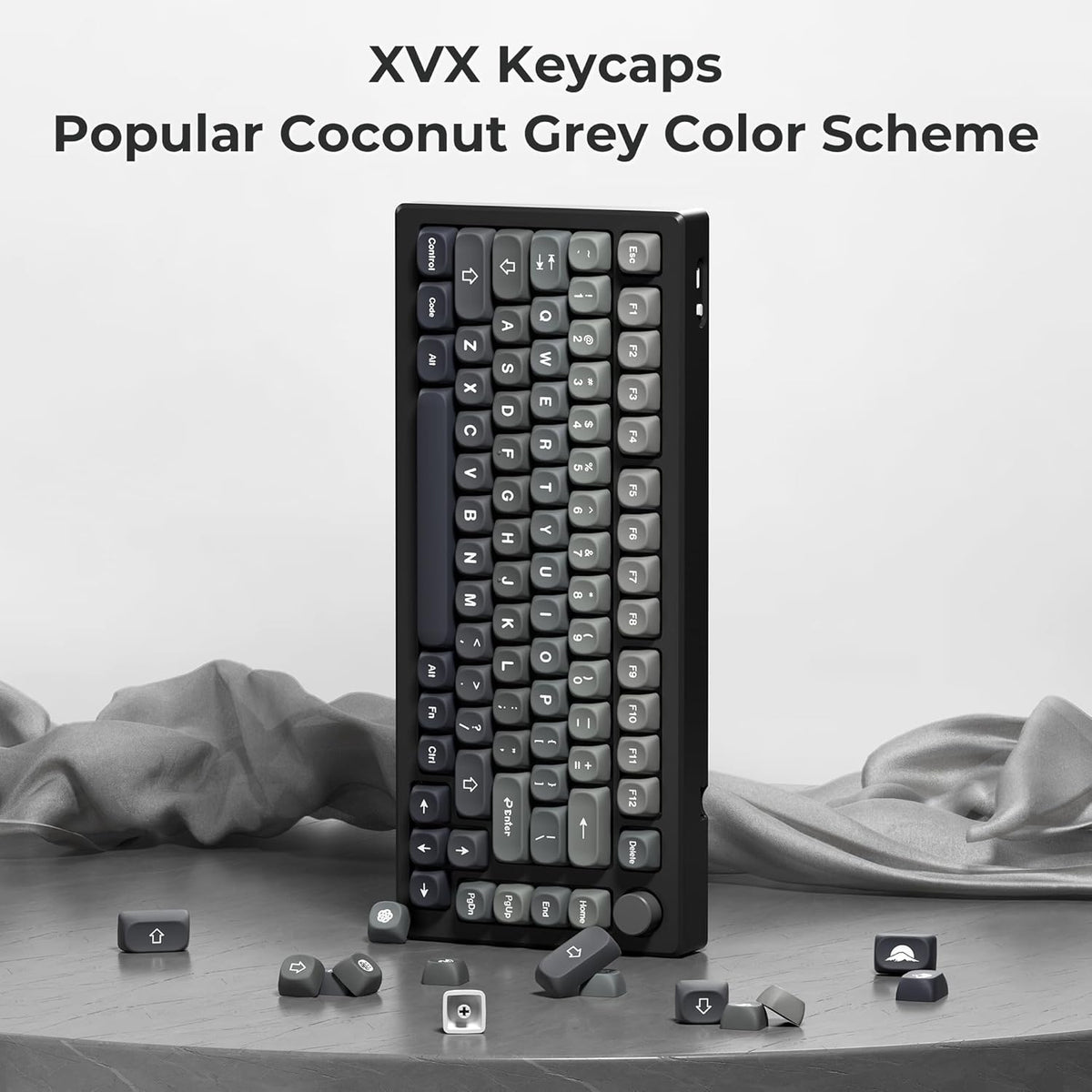 Coconut Gray MOA Profile Keycaps