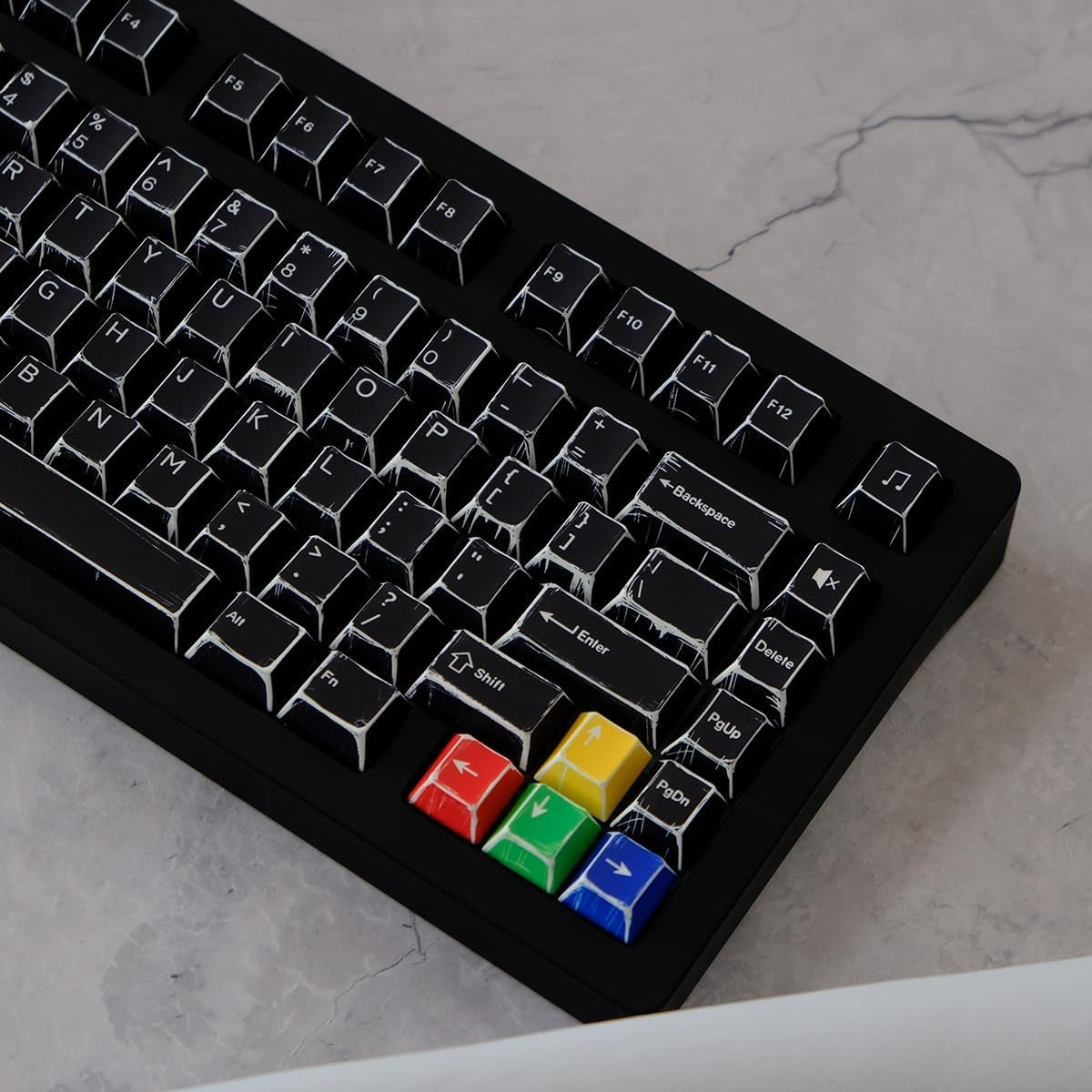Anime Manga Black Comic Cherry PBT Keycaps