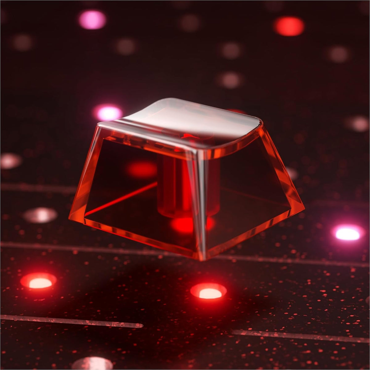 Womier DIY Blank Crystal Transparent Keycaps Set Of 49 Keys