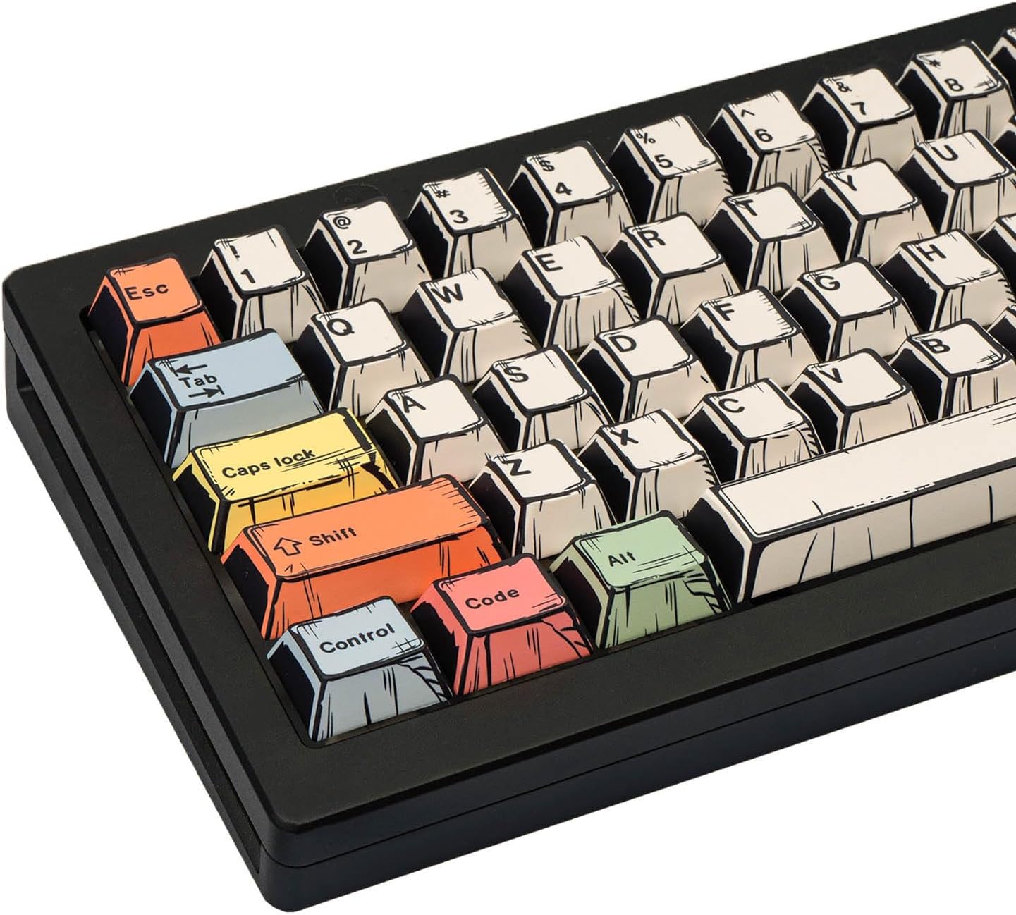 Canvas Manga Comic Cherry PBT Keycaps