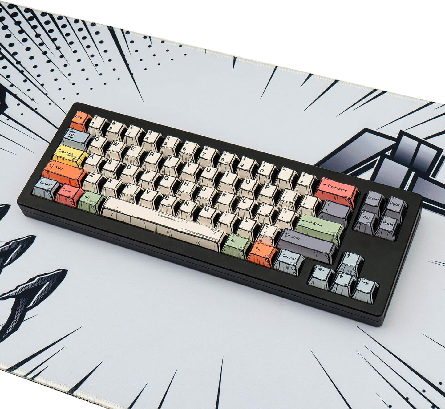 Canvas Manga Comic Cherry PBT Keycaps