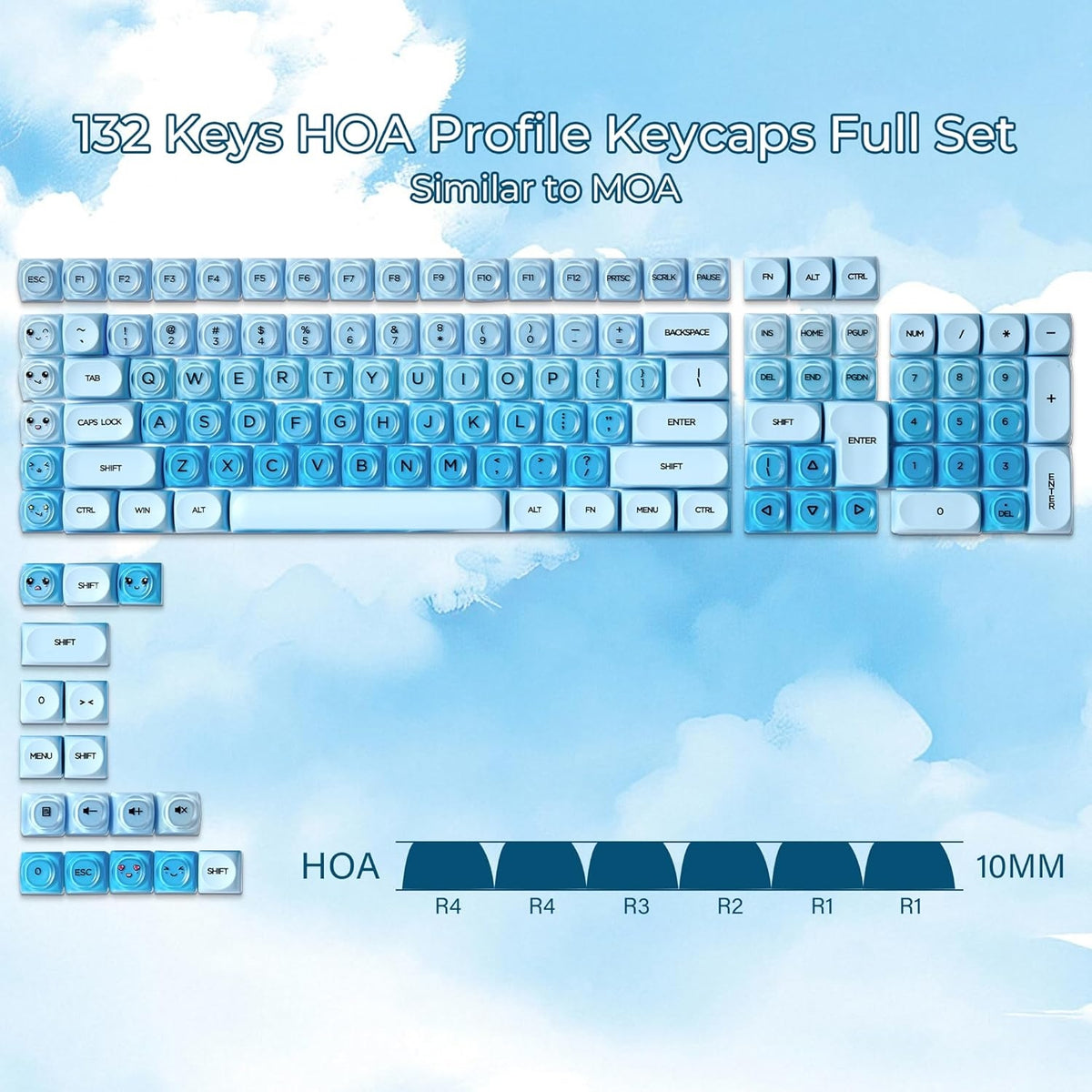 Uyuni Dreams HOA Profile Translucent Keycaps