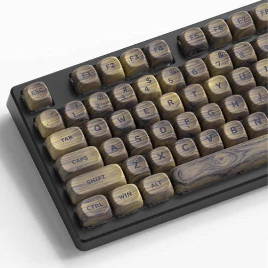Wood Textured MOA PBT Keycaps
