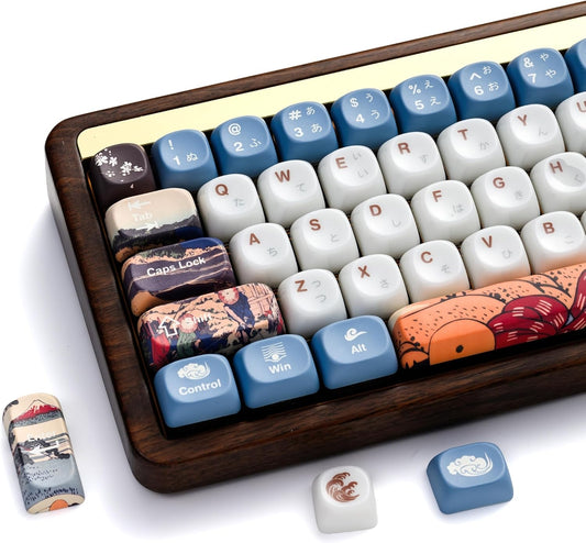 Mount Fuji Musashi Senju PBT + Frosted Translucent Keycaps