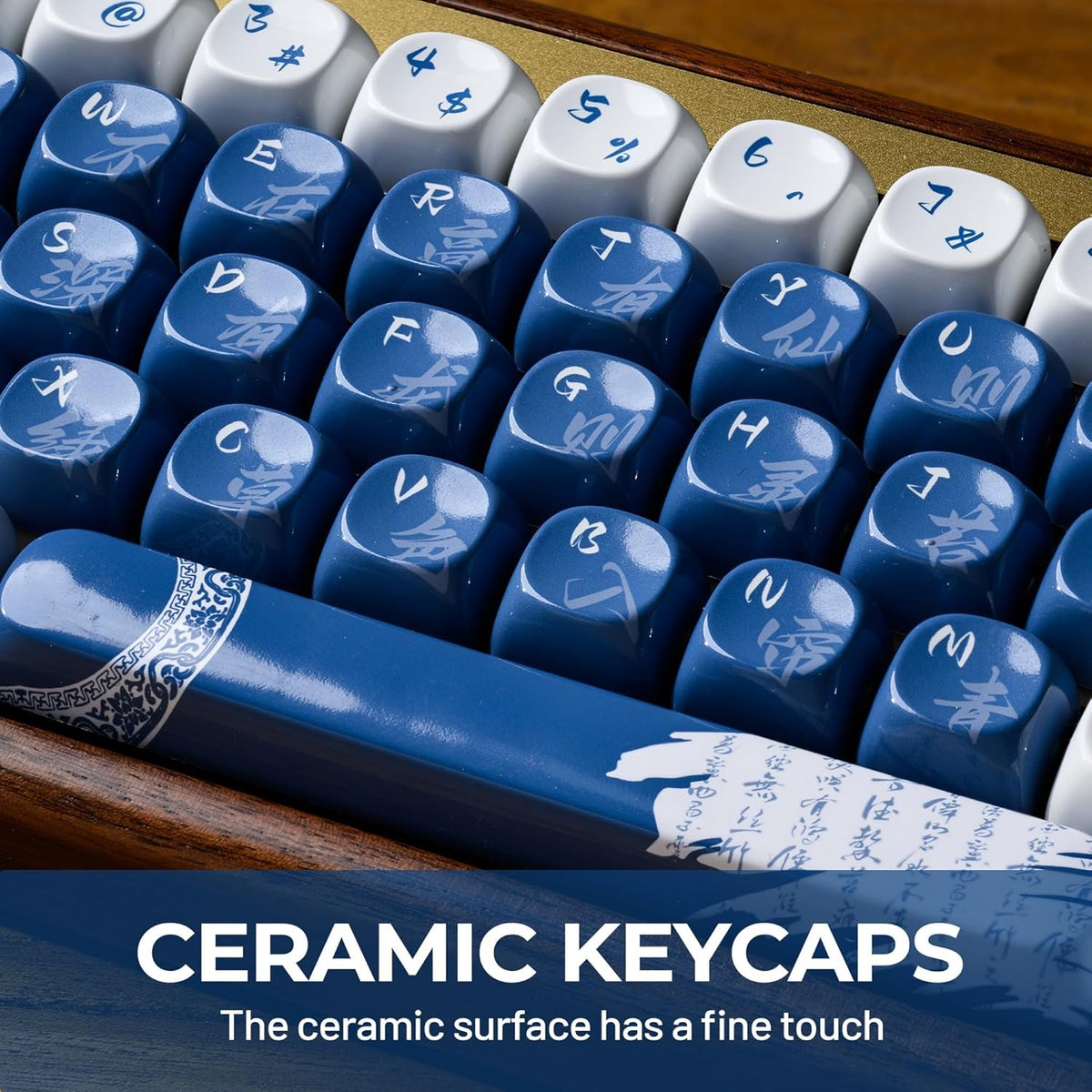 Ceramic Coated Glossy Porcelain XDA PBT Keycaps